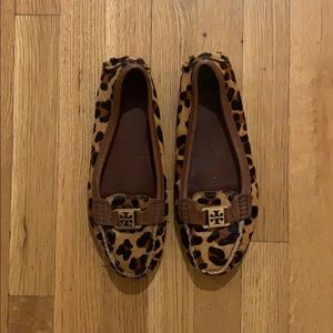 Tory Burch leopard moccasin